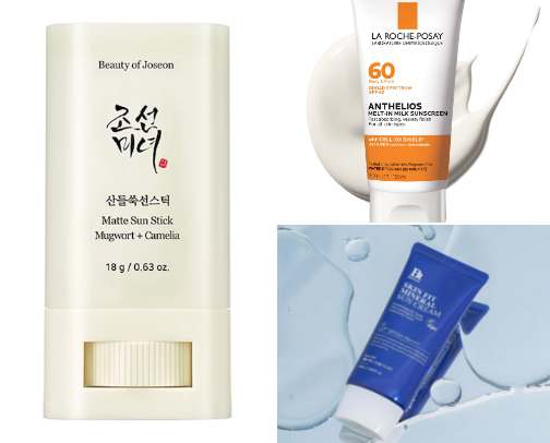 Sunscreens cover photo collage