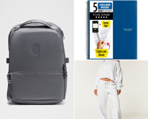 back to school essentials cover photo collage