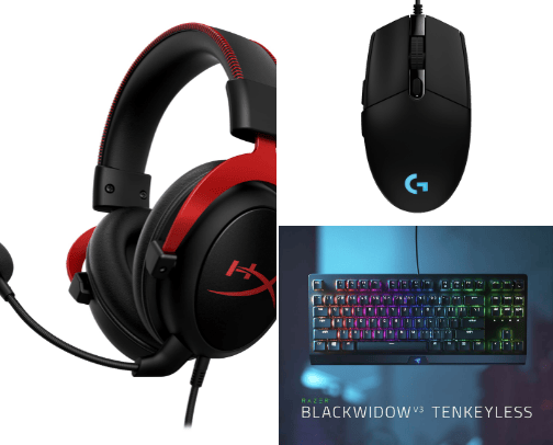 Gaming Setup cover photo collage