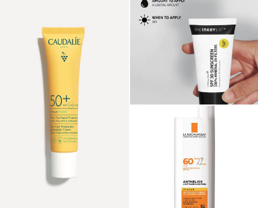 Sunscreens for acne-prone and allergic skin💛 cover photo collage