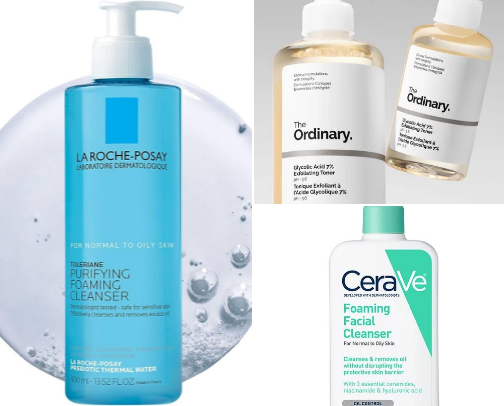 Skin Care Products🌸 cover photo collage