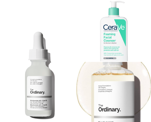 My skin care recommendations(for oily and acne prone skin) cover photo collage