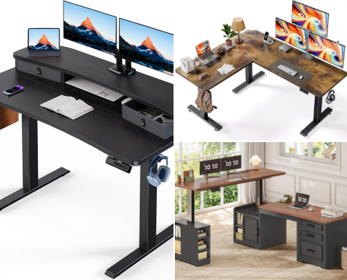 The Best Premium Standing Desks for an Ergonomic Home Office cover photo collage