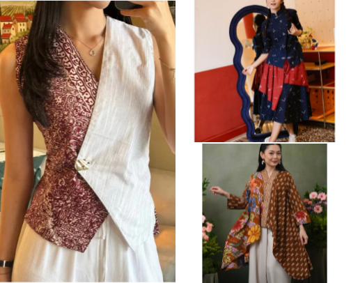 style your outfit with batik cover photo collage