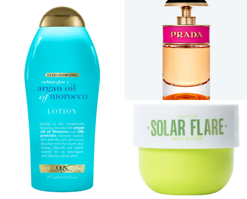 Fragrances finds body lotion & body washes cover photo collage