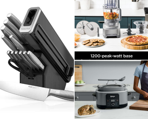 Kitchen gadgets cover photo collage