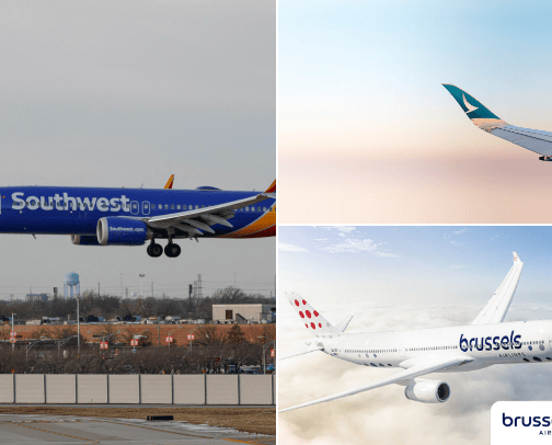 Airlines cover photo collage