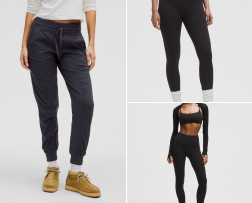 My Favorite Lulu Pieces for Mom Life. cover photo collage