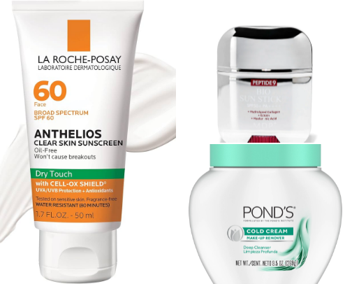 Affordable Skin Care for sensitive and oily skin cover photo collage
