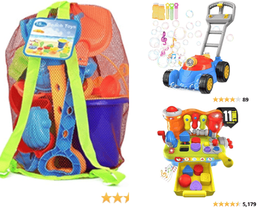 Toys for little ones! cover photo collage