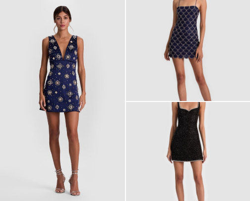 Sequin Dresses cover photo collage