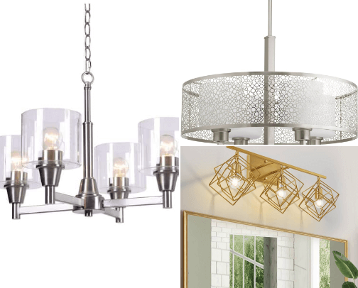 Lighting choices that won't break the bank cover photo collage
