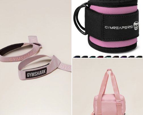 gym rat essentials 💪🏼🍑 cover photo collage