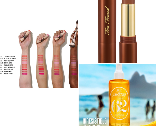 beauty + skincare cover photo collage