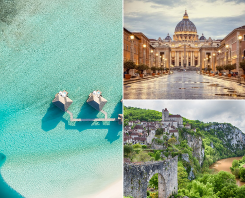 Dream Travel Stays ✈️✨ cover photo collage
