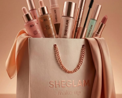 Affordable SHEGLAM make-up cover photo collage