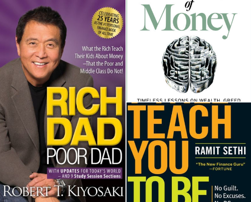 Finance Books for Beginners cover photo collage