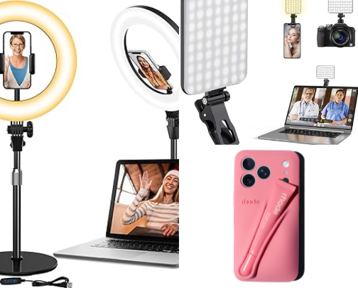 light for content creation cover photo collage