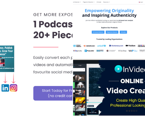 📊 Tools to grow your Business/Personal brand cover photo collage