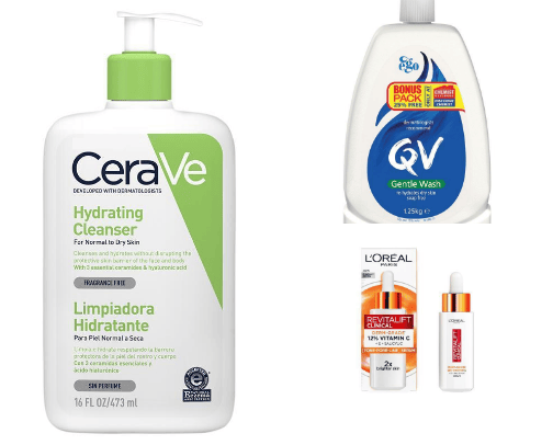 S K I N C A R E cover photo collage