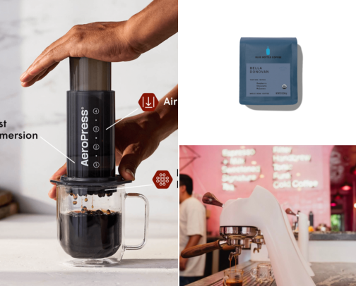Essential Coffee Products for Coffee Lovers (And My Favorite LA Cafe Spots) cover photo collage