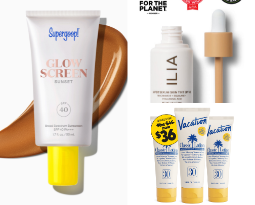 17 Sunscreens That Actually Give You That Glazed Donut Skin (Not Ashy) cover photo collage