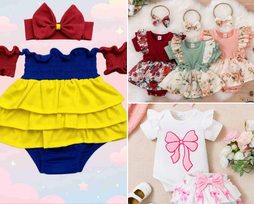 Baby Girl Costume cover photo collage