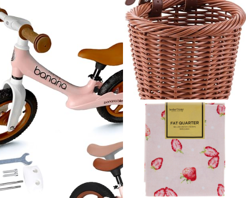 DIY Toddler Balance Bike 🍓🧺🌸🫶🏼✨ cover photo collage