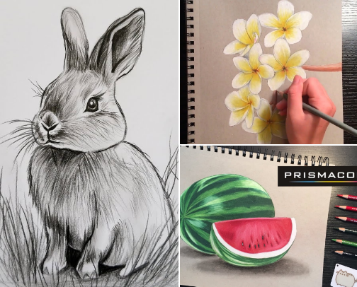 Tashfi’s Master Drawing Collection 🎨 cover photo collage