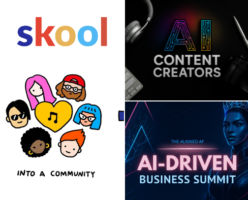 Skool Communities cover photo collage