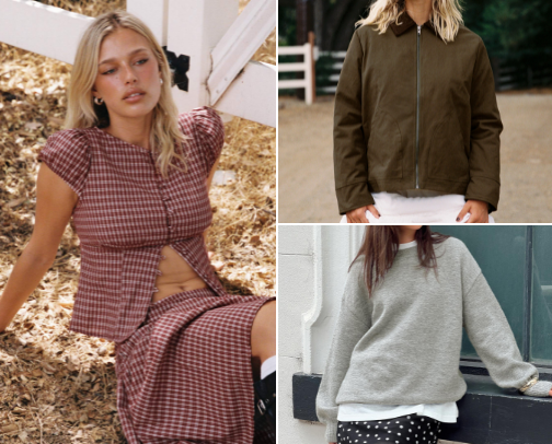 fall fashion cover photo collage