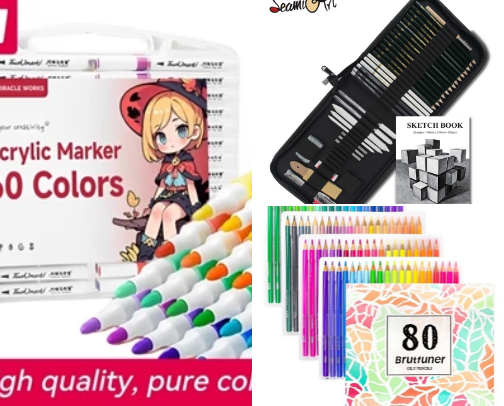 🎨✨ My Go-To Art Materials: Tried, Tested, and Truly Loved! cover photo collage