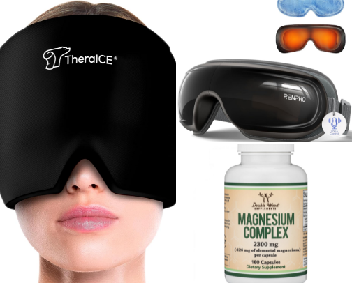 Anti-Migraine Must-Haves cover photo collage