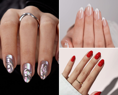 Press on nails cover photo collage