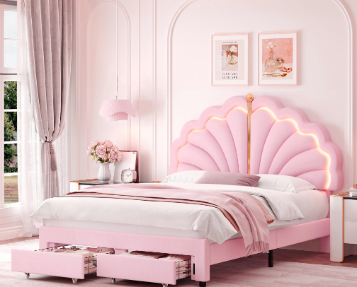 🛏️ Pink Aesthetic Bedrooms cover photo collage