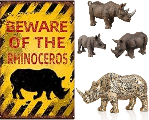 All About Rhinos! cover photo collage
