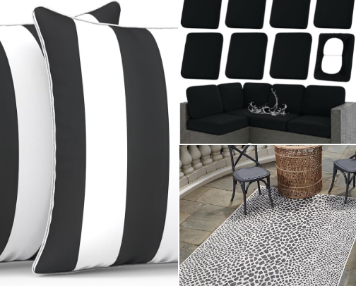 Cozy, Updated, and Pulled Together Patio Without a Huge Investment cover photo collage