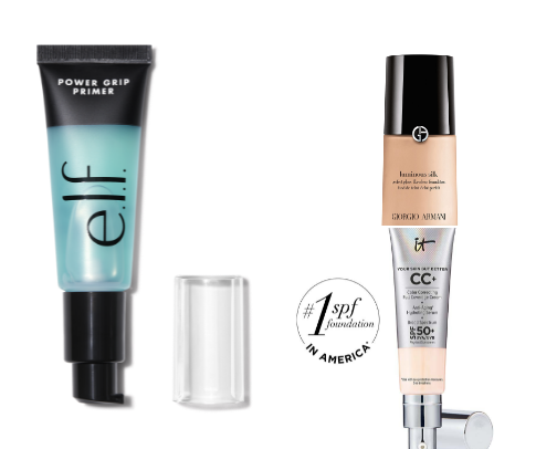 Top water based makeup products cover photo collage