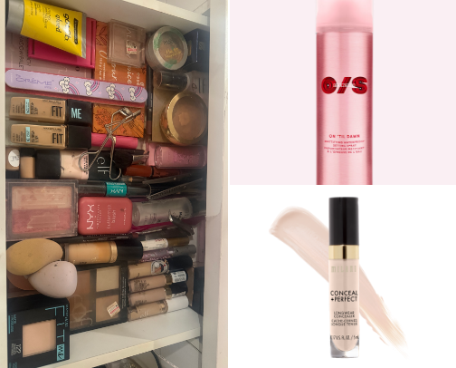 Staple makeup routine💄 cover photo collage