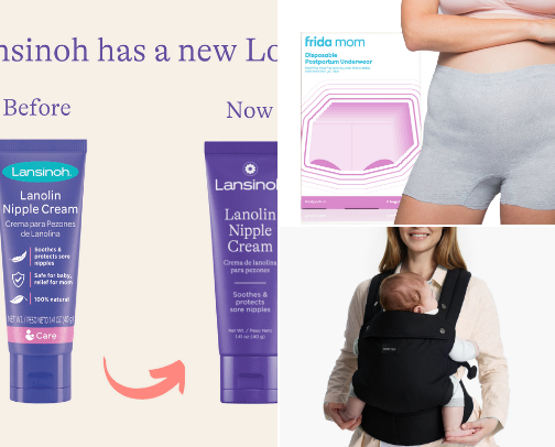 Postpartum + Newborn Essentials I Actually Use (Mom of 2 Edition) cover photo collage