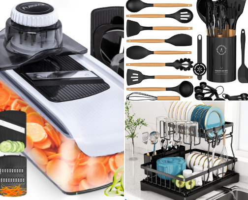 Home essentials. cover photo collage