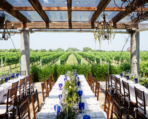 The Chicest Vineyard on the East Coast cover photo collage
