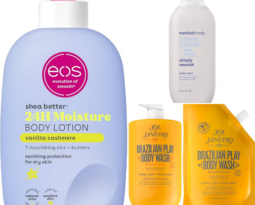 Favorite body products! cover photo collage