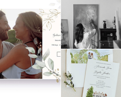 Minted cover photo collage