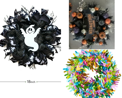 Beautiful Holiday Wreaths: Explore Christmas, Autumn, and Year-Round Wreath Ideas#WalmartPartner cover photo collage