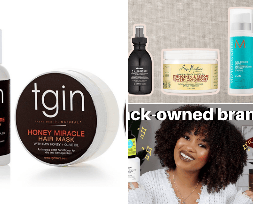 Hair products cover photo collage