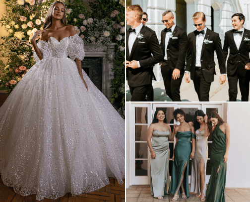 Beautiful wedding ideas cover photo collage