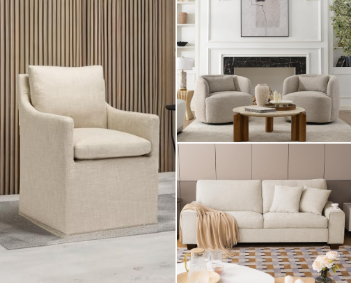 High-End Amazon Furniture Finds for a Luxe Home Makeover cover photo collage