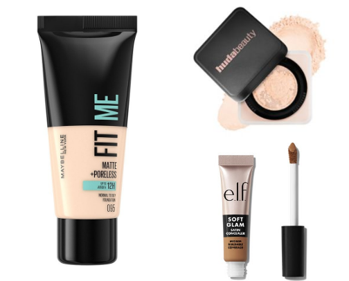 Essentials for the perfect baddie makeup cover photo collage