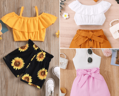 SHEIN Toddler Girl clothing cover photo collage